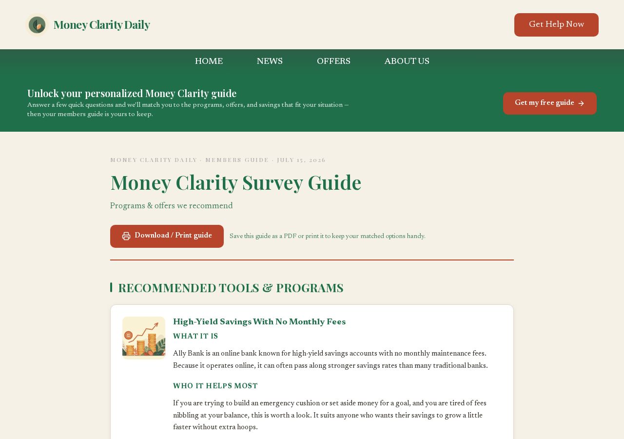 The Members' Guide — live on Money Clarity Daily