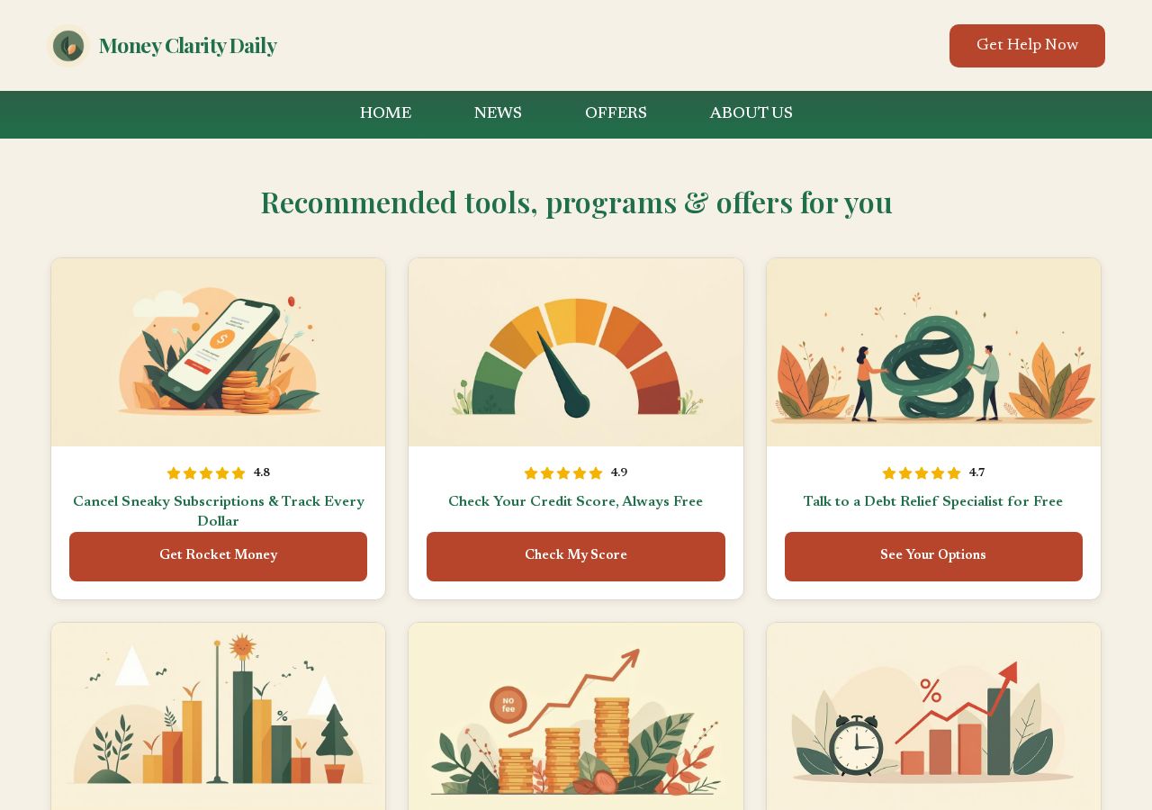 The Offer Wall — live on Money Clarity Daily